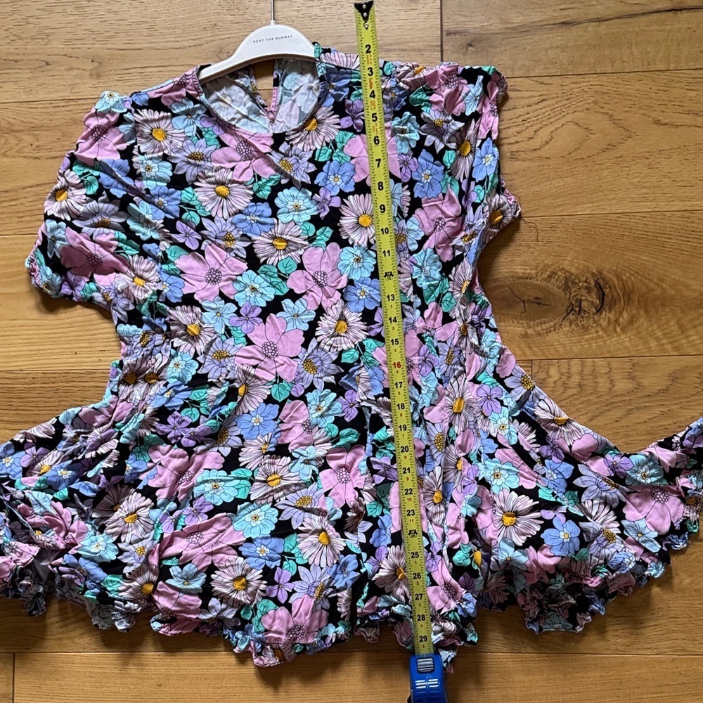 Storia Floral Dress - Pink, Blue, Black Medium - Picture 8 of 8